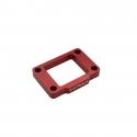 CALE DE CLAPET-ADMISSION 50 A BOITE KRM PRO RIDE POUR MINARELLI 50 AM6 EPAISSEUR 10 mm ALU CNC ROUGE