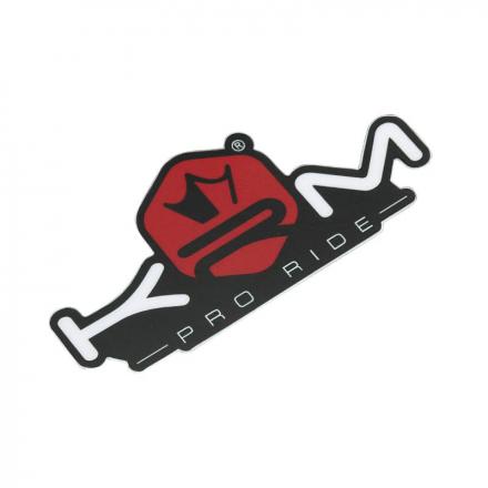 207945 AUTOCOLLANT-STICKER KRM PRO RIDE 80x40 mm ROUGE (VENDU A L'UNITE) p2r catégorie KRM PRO RIDE | Fp-moto.com garage moto 