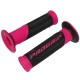 REVETEMENT POIGNEE PROGRIP SCOOTER 732 DOUBLE DENSITE FLUO DESIGN FUCHSIA-NOIR 125mm (PAIRE)