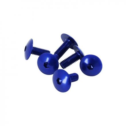 202736 VIS TETE BOMBEE DE CARROSSERIE-CARENAGE-CAPOTAGE DIAM 6 x 15 mm BLEU (VENDU PAR 6) -SELECTION P2R- p2r catégorie | Fp