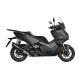 204468 POT MAXISCOOTER AKRAPOVIC POUR HONDA 350 FORZA 2021+ (SILENCIEUX SEUL BLACK) (S-H3SO8-HRSSBL) (HOMOLOGUE CE) Ligne complè