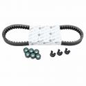 KIT TRANSMISSION (COURROIE, GALETS, GUIDES) ORIGINE PIAGGIO 125 PRIMAVERA VESPA 2013+2017 -1R000583-