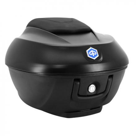 205500 TOP CASE 36L VENDU AVEC LE SUPPORT+DOSSERET ORIGINE PIAGGIO 300-400 BEVERLY 2021+ NOIR METEORA NO (EDITION SPECIALE DEEP