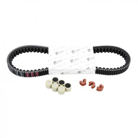 205550 KIT TRANSMISSION (COURROIE, GALETS, GUIDES) ORIGINE PIAGGIO 125 MEDLEY 4T E4 2016+2019 -1R000564- p2r catégorie PIAGGIO 
