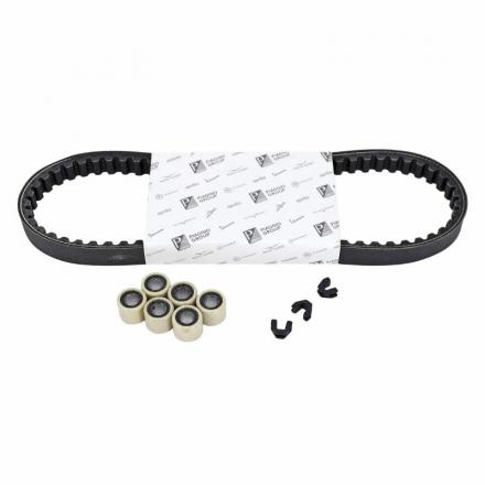 205564 KIT TRANSMISSION (COURROIE, GALETS, GUIDES) ORIGINE PIAGGIO 50 ZIP 4T 2018+2020 -1R000575- p2r catégorie PIAGGIO | Fp-m