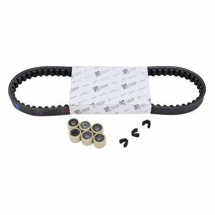 205565 KIT TRANSMISSION (COURROIE, GALETS, GUIDES) ORIGINE PIAGGIO 50 PRIMAVERA 4T 3V E4 2017+2020 -1R000562- p2r catégorie PIAG