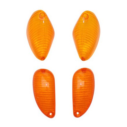  Cabochon clignotant Scoot adapt. Piaggio 50 Typhoon 2006>, NRG Mc3 Av+Ar Orange (X4) 