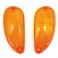 CABOCHON CLIGNOTANT SCOOT ADAPTABLE PIAGGIO 50 TYPHOON, NRG, NTT AR ORANGE (PAIRE) -P2R-