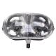  Optique Scoot adapt. MBK 50 Ovetto 1997>2007-Yamaha 50 Neos 1997>2007 -Homologue Ce- (Equipe 2 Lampes 12V 35-35W Ba20D) -Selec