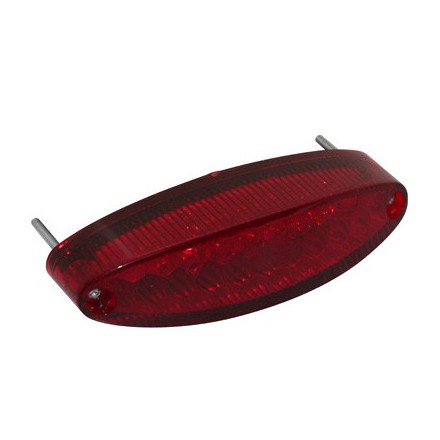 FEU ARRIERE UNIVERSEL REPLAY A LEDS OVALE ROUGE 15 LEDS ** - FP MOTO