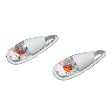 Eclairage Deco Replay Goutte D'Eau Fender Transparent-Blanc Ampoule Orange (Paire) ** 