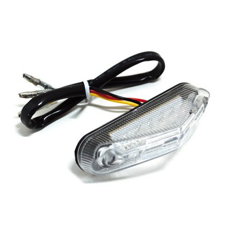 Akozon Feu Arrière de Moto, Moto Rétro Rond LED Feu Arrière Frein Lumière  Courante Universelle pour Moto 12V