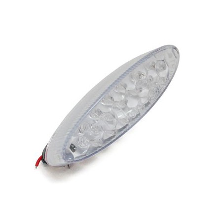  Feu Ar Universel Replay A Leds Ovale Transparent avec Stop (19 Leds Rouges) ** 