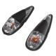  Eclairage Deco Replay Goutte D'Eau Fender Transparent-Noir Ampoule Orange (Paire) ** 