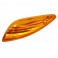 Cabochon clignotant Maxiscoot adapt. Peugeot 125-50 Elyseo 2001- Orange Ar Droit