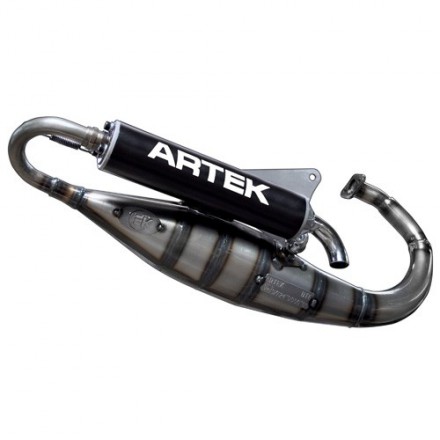 POT SCOOT ARTEK K2 EVO POUR MBK 50 NITRO, OVETTO-YAMAHA 50 AEROX, NEOS-APRILIA 50 SR-MALAGUTI 50 F10 (SILENCIEUX NOIR)