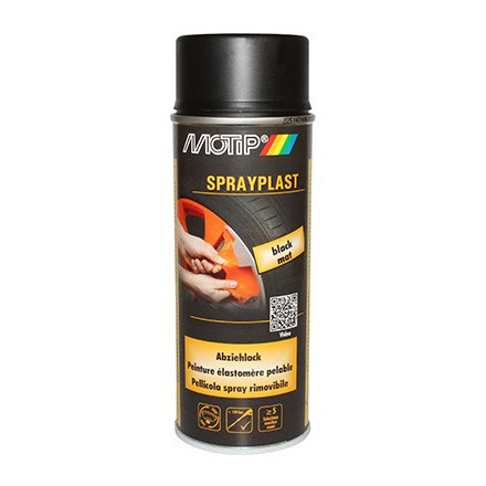 Bombe de peinture Motip Sprayplast Noir Mat (spray 400ml)