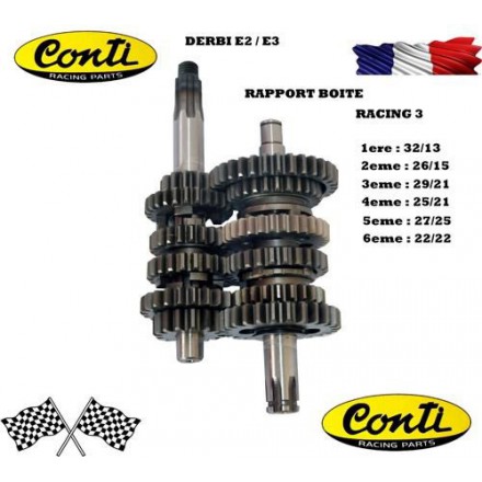 Boite De Vitesse Conti CRX Racing3 70cc-80cc Derbi Euro 2 / Euro 3