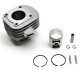 Cylindre Scoot adaptable MBK 50 Ovetto 2T, Mach G-Yamaha 50 Neos 2T, Jog-Aprilia 50 Sr-Malaguti 50 F10 -Alu Nikasil Airsal-