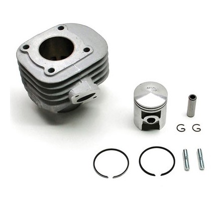 Cylindre Scoot adaptable MBK 50 Ovetto 2T, Mach G-Yamaha 50 Neos 2T, Jog-Aprilia 50 Sr-Malaguti 50 F10 -Alu Nikasil Airsal-