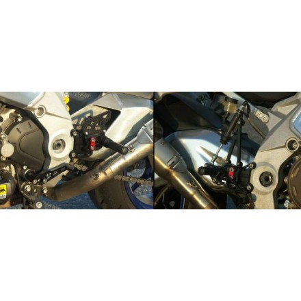 Commandes reculées multi-position LSL pour Aprilia RSV1000RR 04-08, Tuono 1000RR 06/08