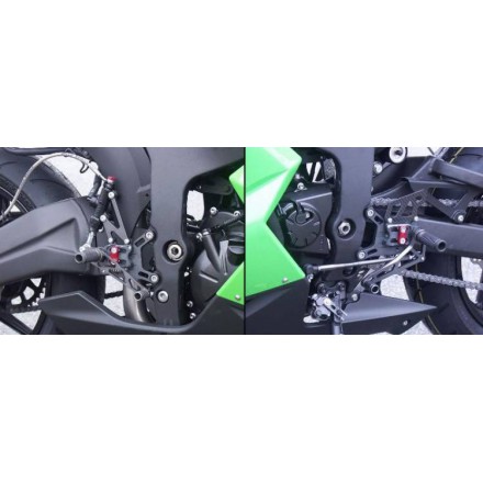 Commandes reculées multi-position LSL pour Kawazaki ZX6R 2007-08