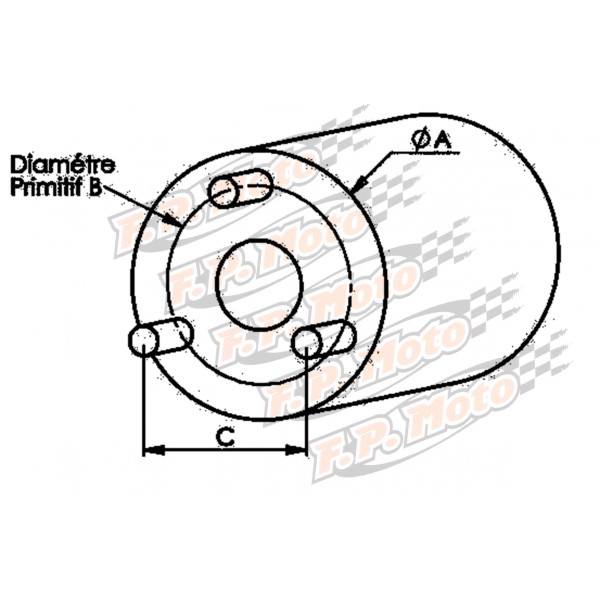 Piston conti chr mono segment pour scooter mbk 50cc - Maxi Pièces 50