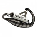 POT SCOOT ARTEK K2 EVO POUR MBK 50 NITRO, OVETTO-YAMAHA 50 AEROX, NEOS-APRILIA 50 SR-MALAGUTI 50 F10 (SILENCIEUX BLANC)