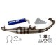 Pot scoot Bidalot s1r verni pour mbk 50 nitro-yamaha 50 aerox-aprilia 50 sr-malaguti 50 f10 (silencieux bleu)