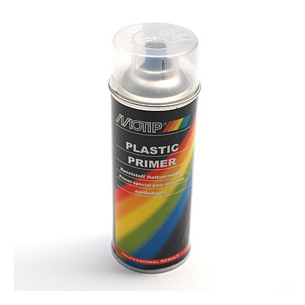 APPRET PEINTURE MOTIP PRIMER PRO SPECIAL PLASTIQUE TRANSPARENT (AEROSOL-BOMBE 400 ml) (04063)