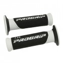 REVETEMENT POIGNEE PROGRIP SCOOTER 732 DOUBLE DENSITE BLANC-NOIR 125mm (PAIRE)