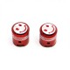 Bouchon de valve Piston couleur Rouge