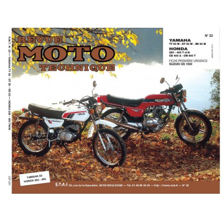 Revue Moto Technique RMT 30.1 YAMAHA DT125 MX (77/88)-KAWA Z 650 (77/83)