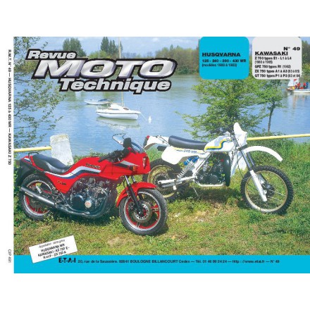 Revue Moto Technique RMT 49 HUSQVARNA 125-240-390-430WR/KAWA Z-GPZ 750