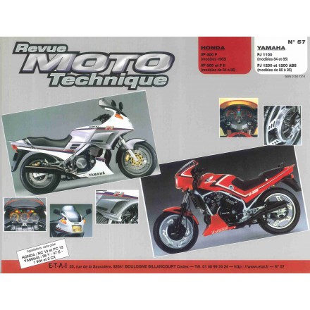 Revue Moto Technique RMT 57.2 HONDA VF 400F-500F/YAMAHA FJ 1100-FJ 1200 