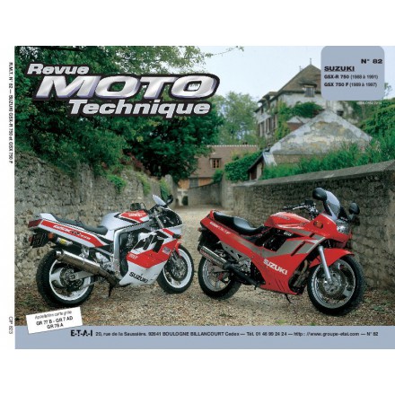 Revue Moto Technique RMT 82.3 SUZUKI GSX-R 750 (88/91)-GSX 750F (89/95) 