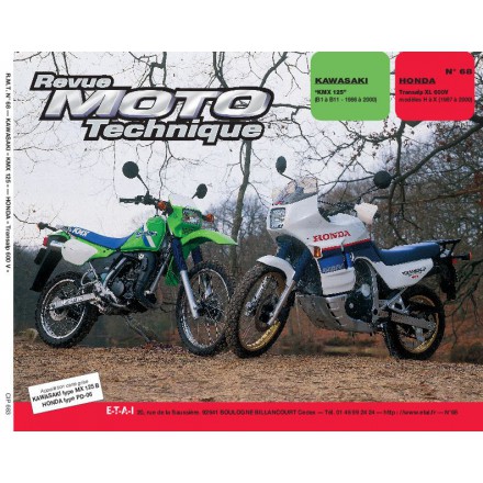 Revue Moto Technique RMT 68.3 KAWASAKI KMX125B1-B2/HONDA XL600V TRANSALP