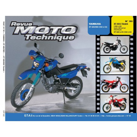 Revue Moto Technique RMT 50.2 YAMAHA XT 400S-550-XT600 TENERE 