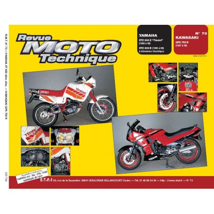 Revue Moto Technique RMT 73.4 YAMAHA XT 600Z/KAWASAKI GPZ 750R 