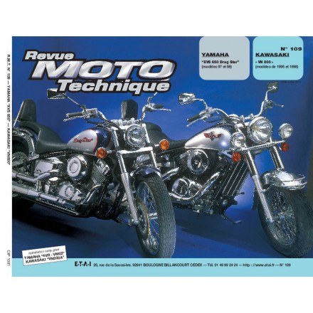 Revue Moto Technique RMT 109.1 YAM XVS650 /KAWA VN800 
