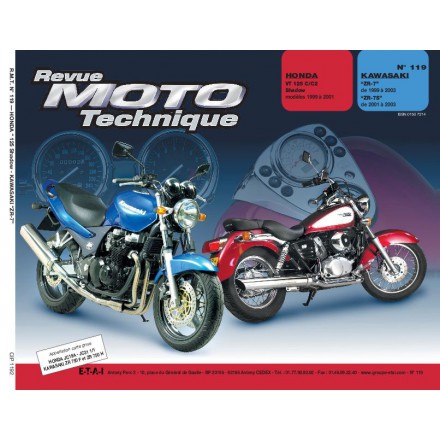 Revue Moto Technique RMT 119.2 HONDA VT125 KAWA ZR7 
