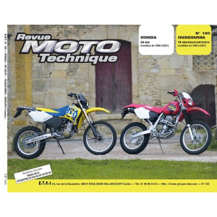 Revue Moto Technique RMT 120.1 HONDA XR400 HVA TE 350 à 610 