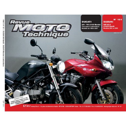 Revue Moto Technique RMT 121.1 DUCATI MONSTER-SUZUKI BANDIT 600 