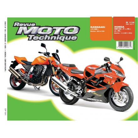 Revue Moto Technique PMT 134.1 HONDA CBR600 F/FS(01/04) KAWA Z1000 (01/03