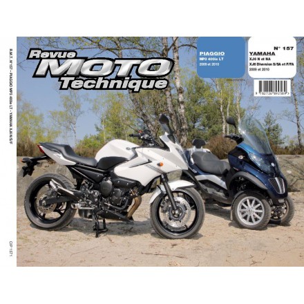 Revue Moto Technique RMT 157.1 PIAGGIO MP3 400 LT+YAMAHA XJ6 