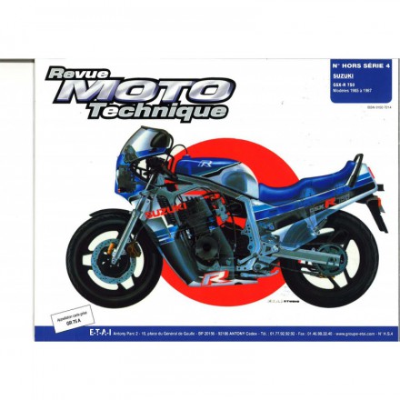 Revue Moto Technique RMT HS 4.1 SUZUKI GSX-R 750 (1985/1987) 