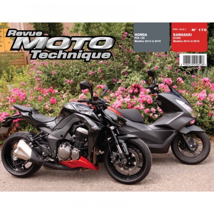 Revue Moto Technique RMT 178 KAWASAKI Z1000(14-15) HONDA PCX125(14-15) 