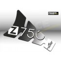 Protège Réservoir marqué "Z750" Noir 1 Pièce Format : 128 x 213 mm