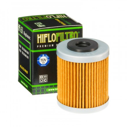 HF651 Filtre à huile HIFLOFILTRO HF651 pour KTM 690 Duke Abs 2012-2015 , 690 SMC (41,5x53mm) HIFLOFILTRO Filtre à huile