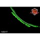 Kit déco de 8 stickers Fluorescent pour Jantes AV+AR "PERFORMANCE" Jaune